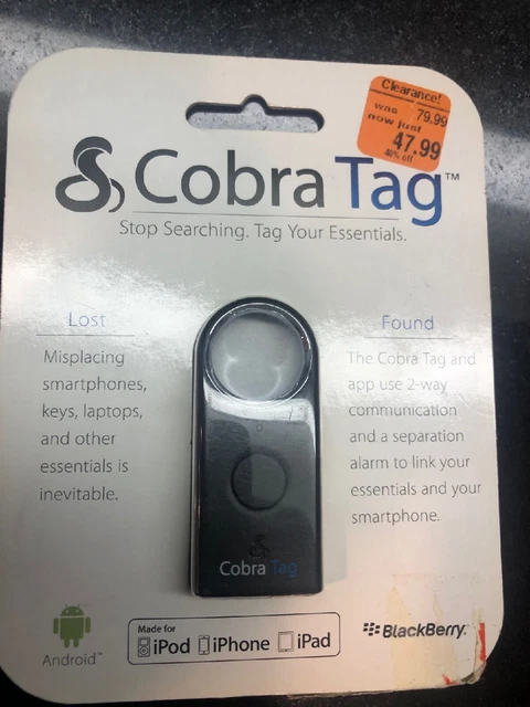 Cobra Tag BT225 Bluetooth 2-Way Communication And Alarm Tag For Android Cobra Tag BT225 Bluetooth 2-Way Communication And Alarm Tag For Android