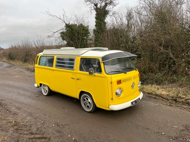 VW T2 CAMPER Van Pop Top Roof 1973 Yellow £20,000.00 - PicClick UK