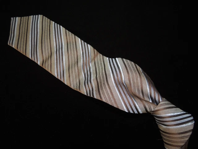 59" Ermenegildo Zegna men's woven 100% silk necktie TIE.