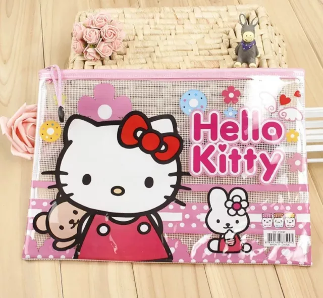 Sanrio Hello Kitty stationery set pencil case scissors eraser towel pencils  note