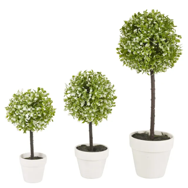 Decorative Artificial Outdoor Ball Plant Tree Pot Colour Small Medium Large 2