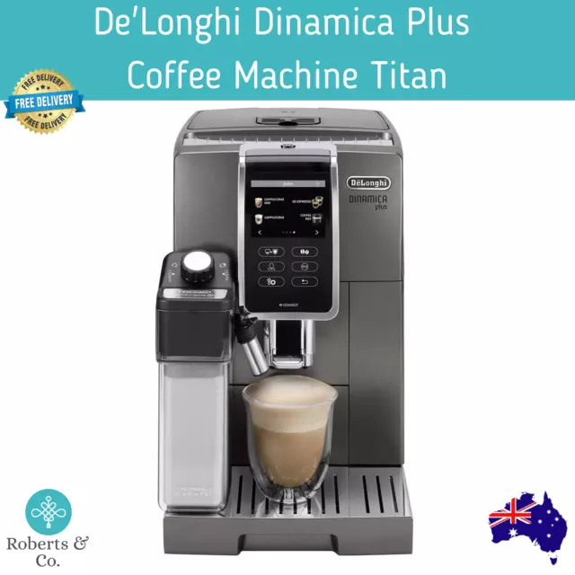 De'Longhi Dinamica Plus Coffee Machine Titanium ECAM37095T Espresso Machine