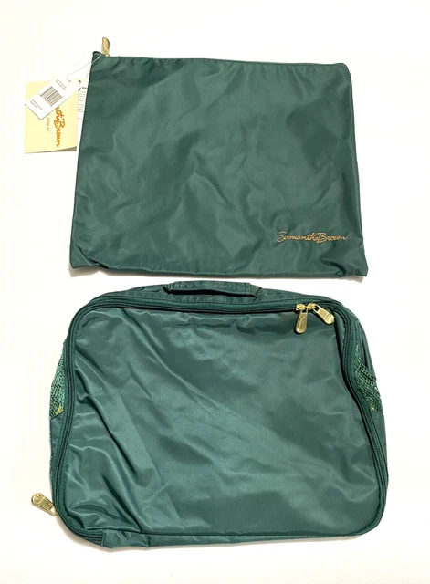 Samantha Brown Travel Organizer Laundry 2-piece Green NWT