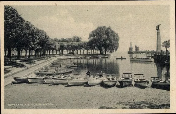 Ak Konstanz am Bodensee, Gondelhafen - 4279150