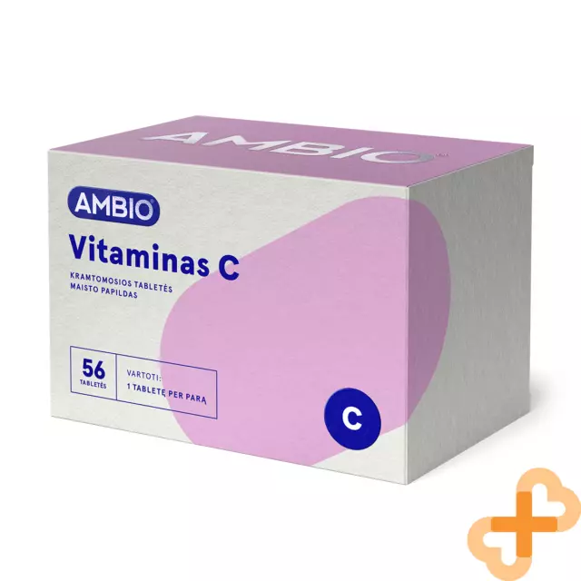 AMBIO Vitamin C 500mg 56 Chewable Tablets Immune System Mental Food Supplement