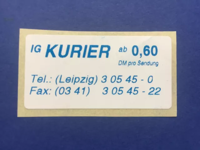 Leipzig IG Kurier 1998 MiNr. 1 Germany Locals Stadtpost Cinderella