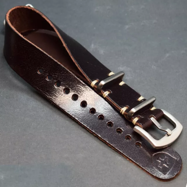 Cinturino per orologio in pelle,Strap artigianale,Zulu,fits Omega,18,20,22,24 mm