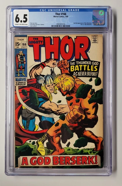 Thor #166 CGC 6.5 New Slab - 2nd Appearance HIM - Adam Warlock