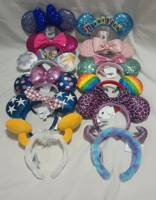 DisneyParks Minnie Mouse Mickey  Headband Disney Ears BNWT-PICK 1 PLEASE READ