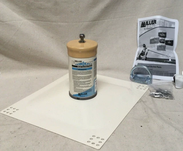 HONEYWELL MILLER X10010 Roof Anchor Post Aluminum Stainless Steel 5,000 lb Strng
