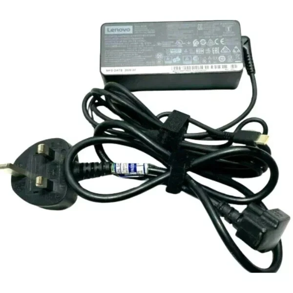 Alimentatore Caricabatteria 20V 3.25A 65W 8.0x5.5 Mm Per Lenovo - Foto 2