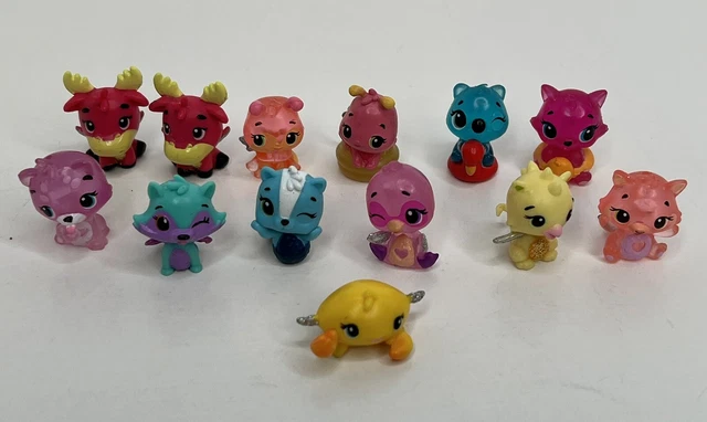 Lot of 13 Hatchimals Colleggtibles Mini Figures Moose Dragon Crab Raccoon Koala