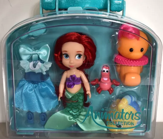 Disney Store Disney Animators' Collection ARIEL Mini Doll Play Set - NEW