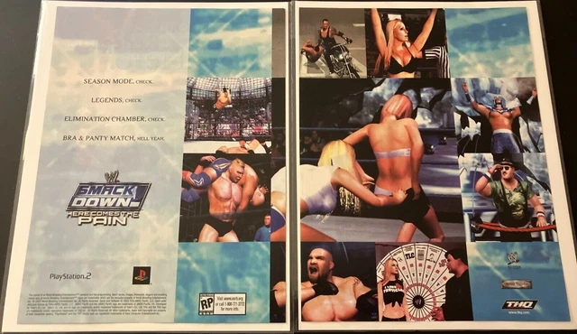 WWF / WWE SmackDown: Here Comes The Pain - Vintage Wrestling Print Ad ...