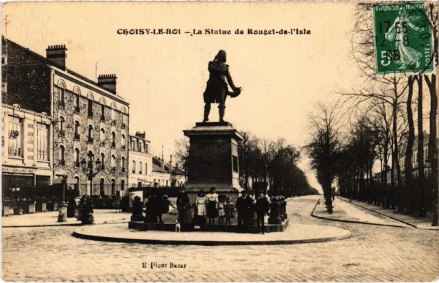 CPA AK Choisy le Roi La Statue de Rouget de Lisle FRANCE (1282507)