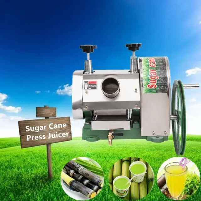Commercial Manual Sugarcane Juicer Sugar Cane Extractor Squeezer Stanless Steel