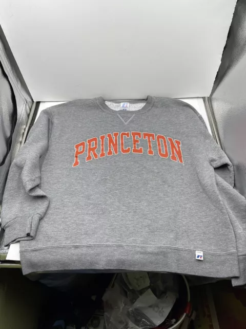 VINTAGE PRINCETON UNIVERSITY Russell Athletic Medium M Gray Sweatshirt ...