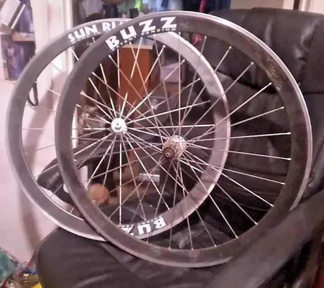 Sun Rim Bicycle Wheels 650C Tubular Carbon / Alloy 