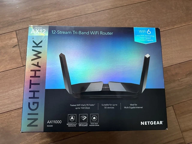 NETGEAR Nighthawk RAX200 AX12 AX11000 12-Stream Tri-Band Wi-Fi 6 Gaming Router 2