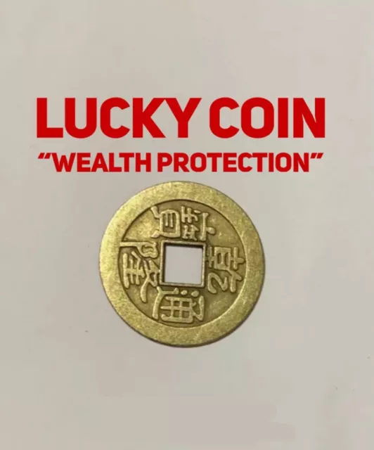 Lucky Chinese Coin For Wealth Protection & Good Luck Feng Shui UK Dispatch