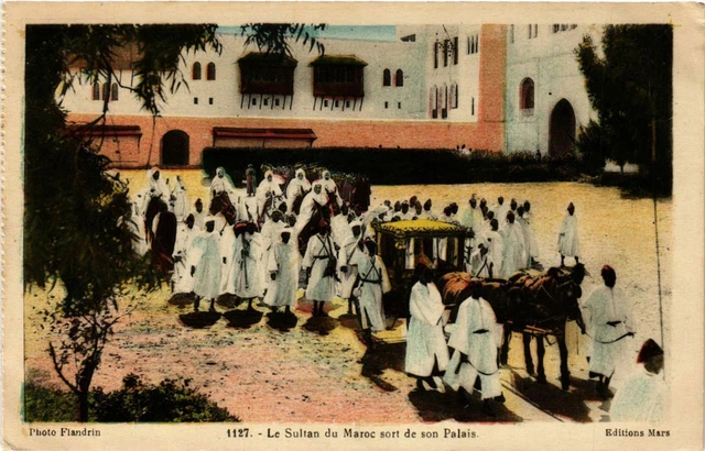 CPA AK Flanders 1127 The Sultan of Morocco leaves his palace MOROC (796020)