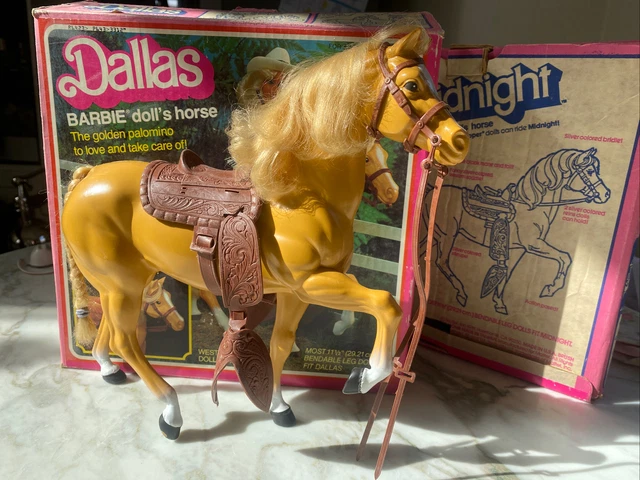 WONDERFUL VINTAGE 1980S Barbie Horse Dallas In Box W