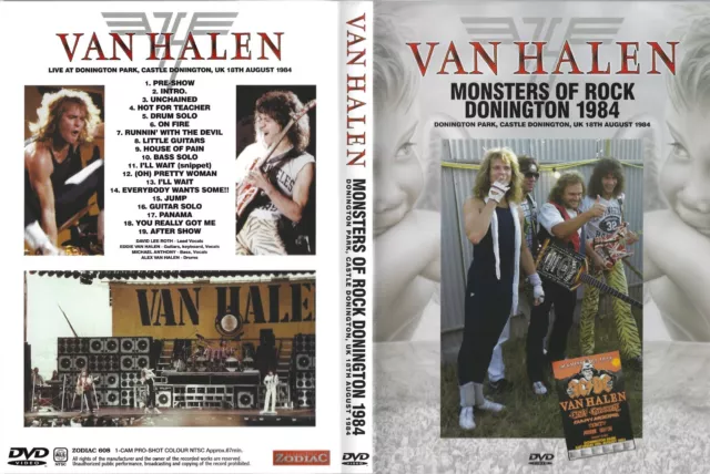 Van Halen - Monsters of Rock Donington 1984 DVD New Sealed!!