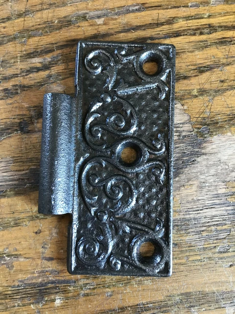 Antique Cast Iron Hinge - Right Half Only - 3½" x 3½"