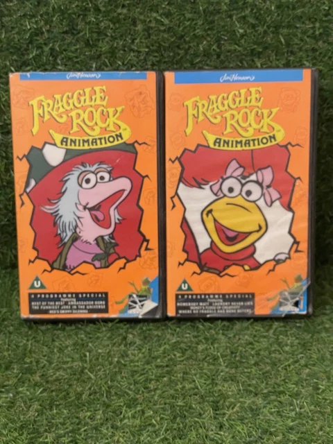 JIM HENSON FRAGGLE Rock Animation VHS Bundle - Children’s Kids Video ...