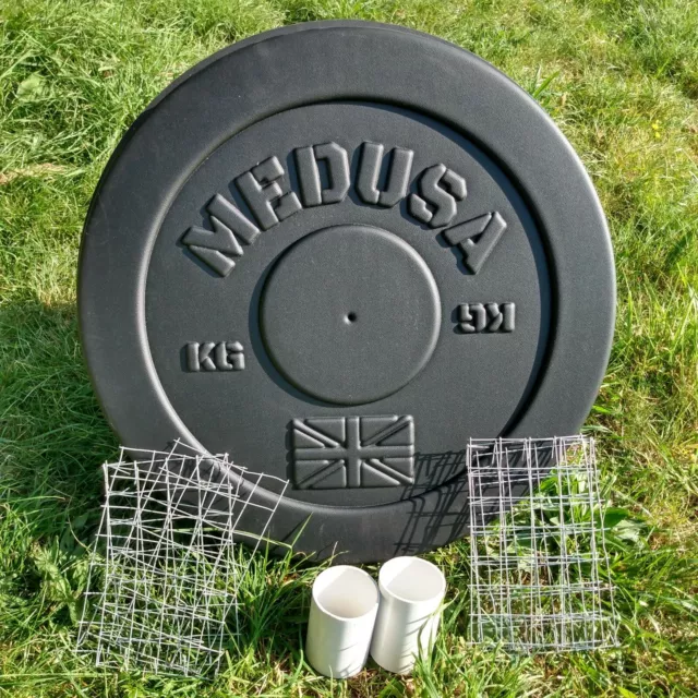 Make your own plates! DIY 25 LB Olympic Concrete Weight Mold.