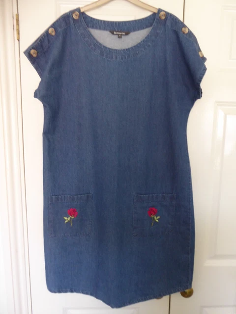 BON MARCHE DENIM Look Dress Size 16 7.00 PicClick UK