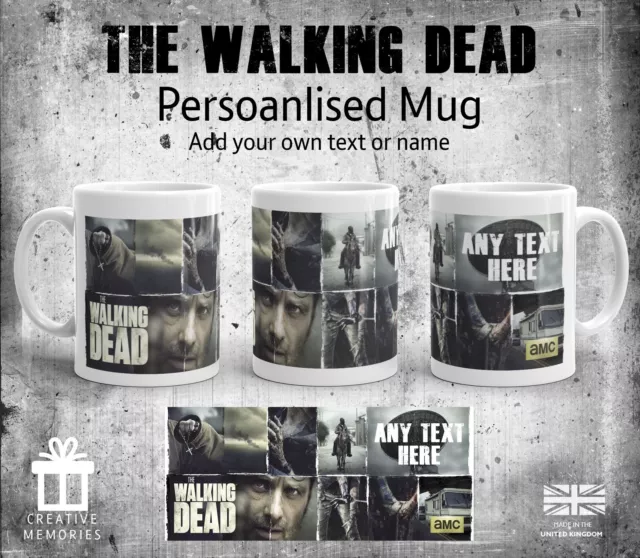 Rick Grimes Personalised The Walking Dead Gift Mug Cup Coffee Christmas Mug Gift