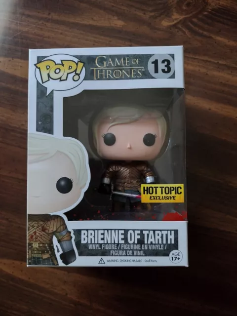 Funko Pop! Game of Thrones #13 Bloody Brienne of Tarth Hot Topic Vaulted + Case