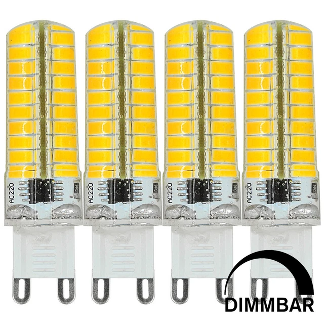 4PCS G9 7W LED Glühbirne Energiesparlampe Dimmbar Lampe 580lm Birne Warmweiß