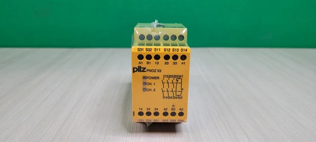 Pilz PNOZ X3 230VAC 24VDC 3N/O 1N/C 1SO Relay