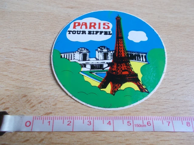 Französische Paris-Eiffel-Karte, Flughafen-Skyline, Flagge