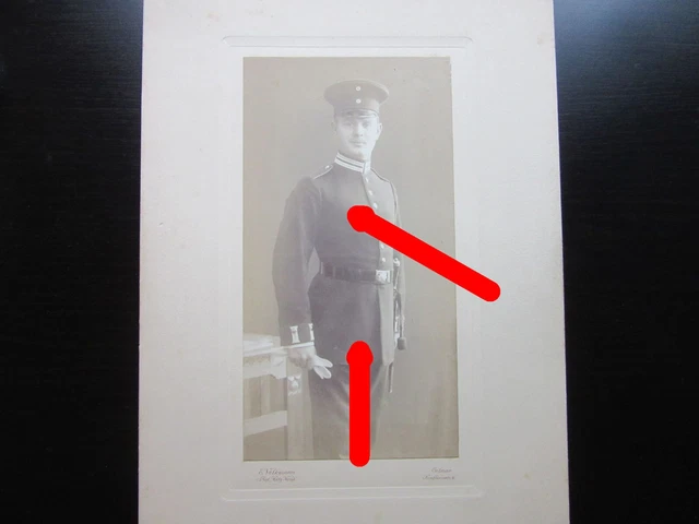 Foto Portrait Offizier Mecklenburgisches Jäger-Bataillon Nr. 14 Mecklenburg TOP