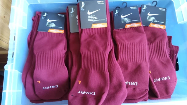 NIKE CLASSIC II FOOTBALL SOCKS DRI-FIT KIDS BOYS MENS Size 42-46  (6-12 )