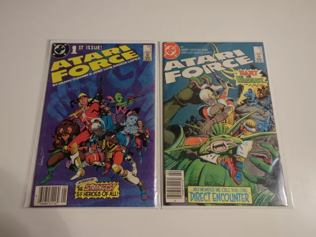 Atari Force #1-12 Comic Book Set 1984 Newsstand DC Tempest Comics Nice Lot!