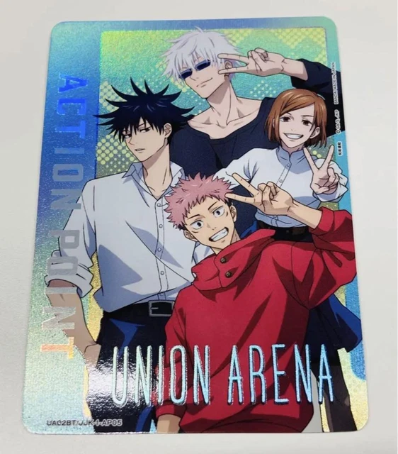 UNION ARENA JUJUTSU Kaisen Gojo Fushiguro Card Action Point UA02BT/JJK ...