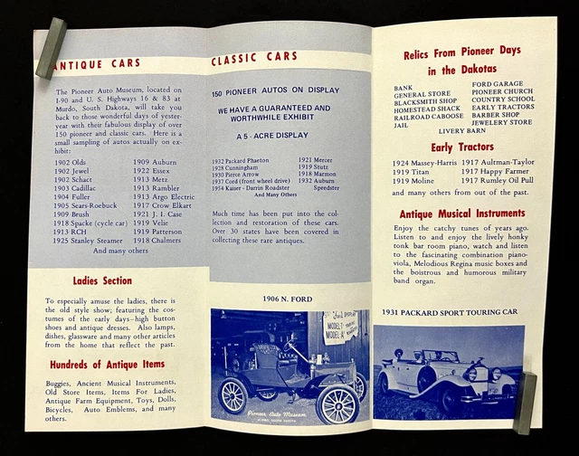 1970S PIONEER AUTO Museum Murdo S Dakota Antique Cars Vintage Travel