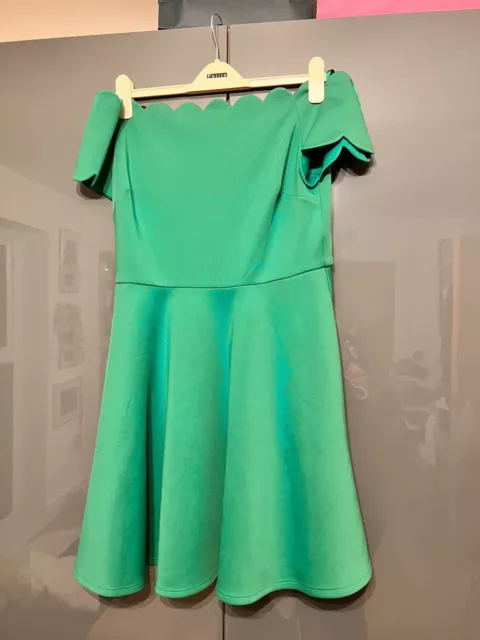 Fellama bardot hotsell scallop skater dress