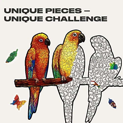 UNIDRAGON Wooden Puzzle Jigsaw, Best Gift for Adults and Kids, Unique Shap [NEW] 3