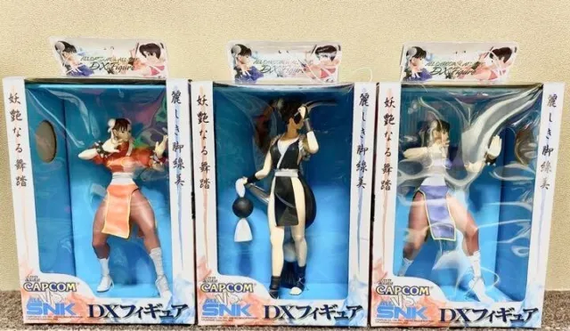 All Capcom vs All SNK DX Figure Mai Shiranui & Chun Li set of 3