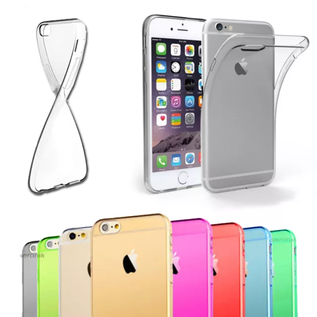 Étui TPU Pour Apple IPHONE Série Silicone Téléphone Portable Etui Coque Bumper