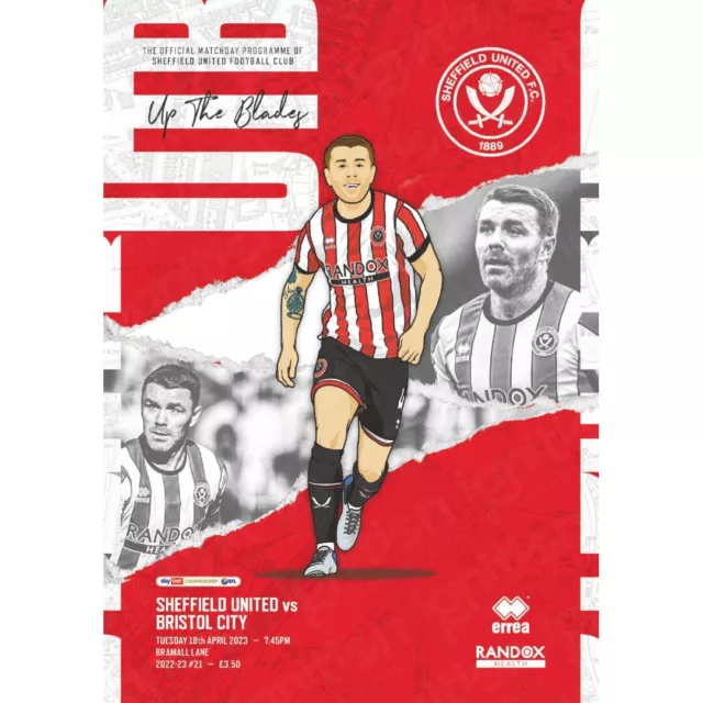 Sheffield United v Bristol City  18/4/2023 Official programme. MINT CONDITION.