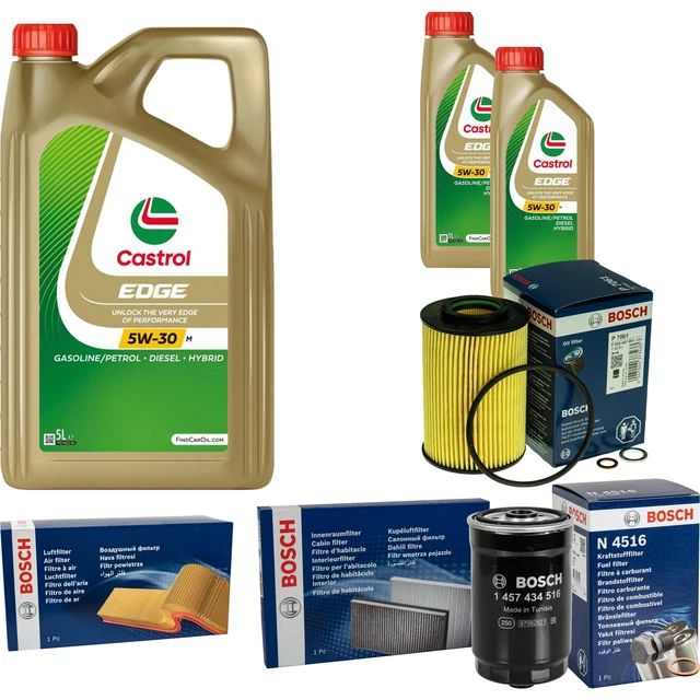 BOSCH INSPECTION SET 7 L Castrol 5W-30 M pour Hyundai i30 2.0 EUR 191 ...