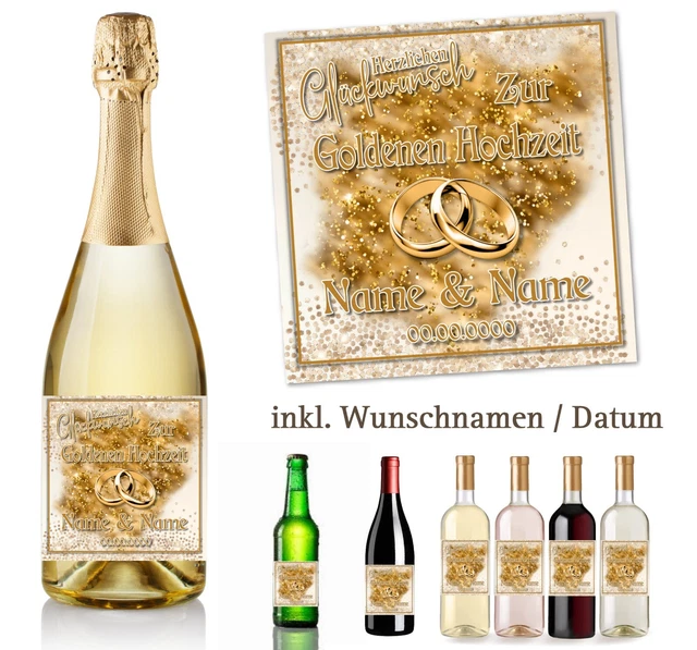 Amscan 50 Jahre Goldene Hochzeit Konfetti – Metallic, Goldgeprägt – Für Tischdekoration & Einladungen