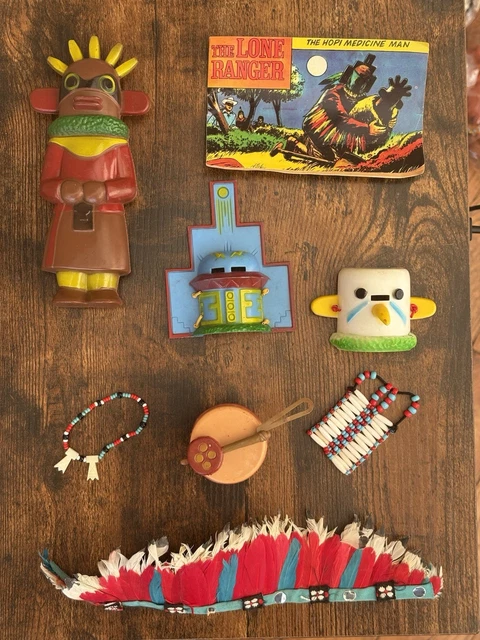 VINTAGE MARX THE Lone Ranger Hopi Medicine Man Set £49.99 - PicClick UK