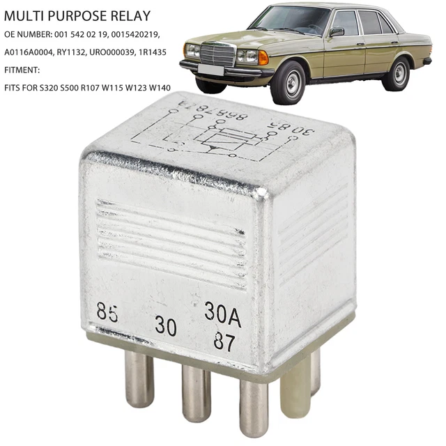 FUEL PUMP RELAY 12V 5pin Multi Purpose Relay 001 542 02 19 Automotive £